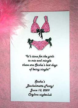 Pink Lingerie Bachelorette Party & Bridal Shower Seed Favors  & Tea Packets