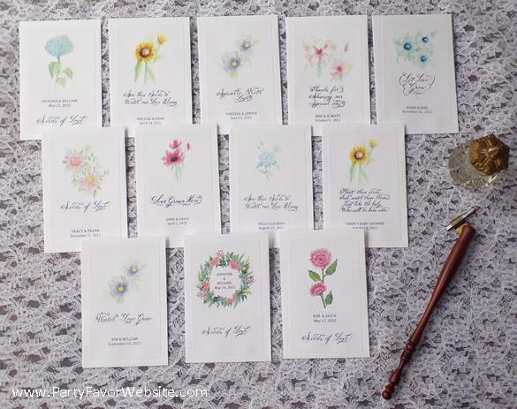 Quick easy simple custom party favors for wedding, showers, retirement