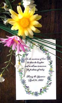 Oval Flowers Seed Packet Favors for garden parties, weddings, showers, birthdays