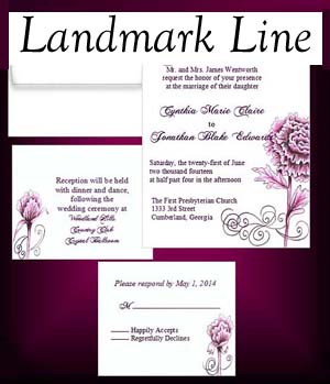 Landmark  Wedding Invitations 