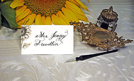 Calligraphy Escort Place Cards