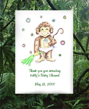 Monkey Baby Shower   Tea Packets & Seed Favors