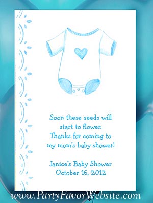 Blue Boy Onesie Baby Shower