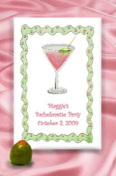 Pink Martini Seed Favor Packets for Bachelorette, Birthday, Cocktail &  Dinner Parties