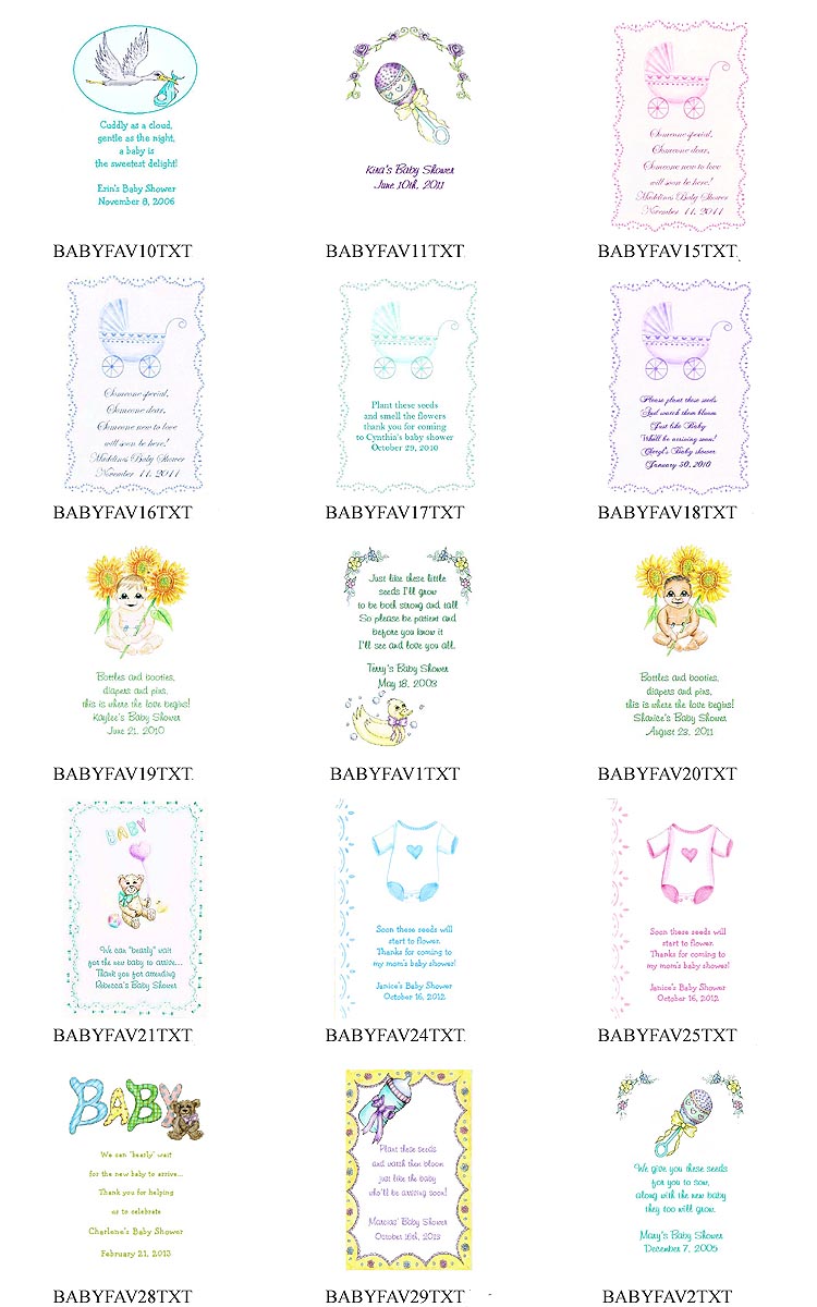 Baptism Christening Tea Favor Packets