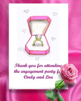 Engagement Ring in the Box  Engagement and Bridal Shower Seed Favors & Tea Packets