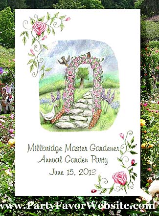 Garden Trellis Roses & Geese Garden Parties & All Occasion  Seed Favors