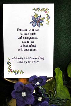 Purple Stargazer Lily Seed Favor Packets