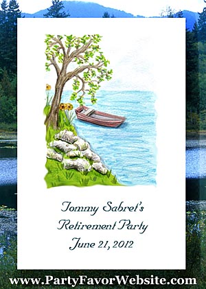 Boat on the Lake Seed  Packet Favors