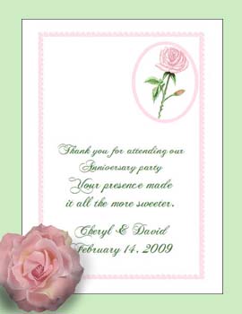 Pink Rose Flower Seed Favor Packets for Weddings, awareness events & fundraisers