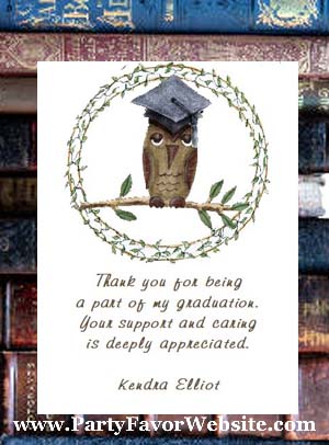 Whooooo's Graduating? Graduation Owl Seed Favors & Tea Favor Packets