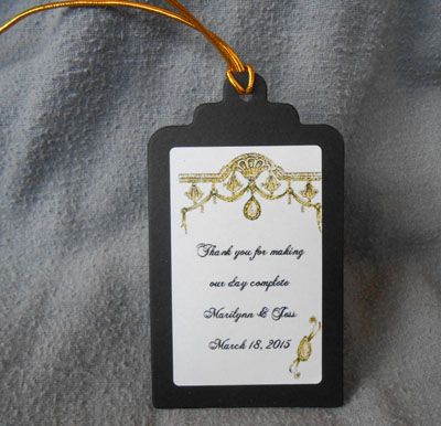 Wedding Gift  Hang Tag Favors