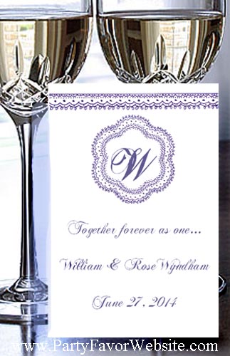 Timeless Monogram Wedding  & All Occasion  Seed  Favor Packets