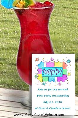 Partridge Party  Birthday Seed Favors  & Tea Packets