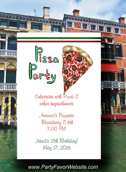 Pizza Party Seed Favors  & Tea Packets