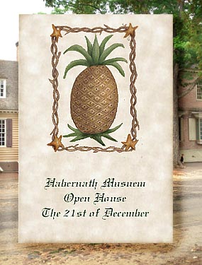 Colonial Pineapple Primitive Seed Favors  & Tea Packets