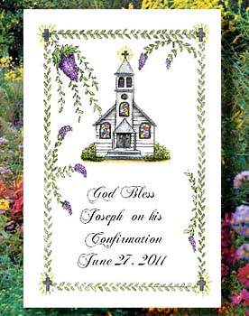 Sacred Church Christian Flower Seed  Favors  & Tea Packets