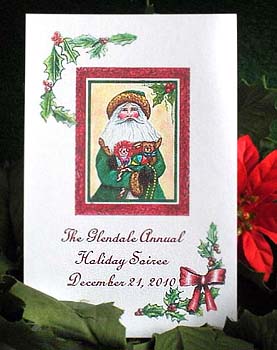 Santa Claus with Toys Seed Favors