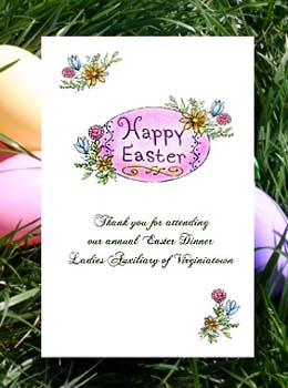 Happy Easter Egg Flower Seed Favors